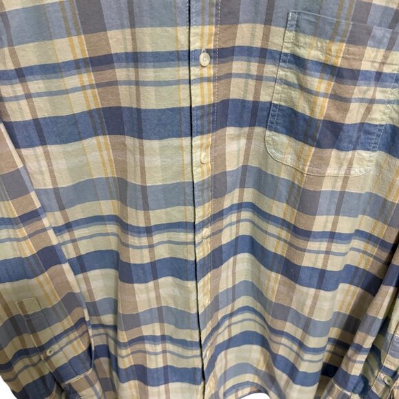 Tommy Bahama Shirt Mens XL/TG Button Up Plaid Cotton Long Sleeve Button Up - Picture 6 of 7